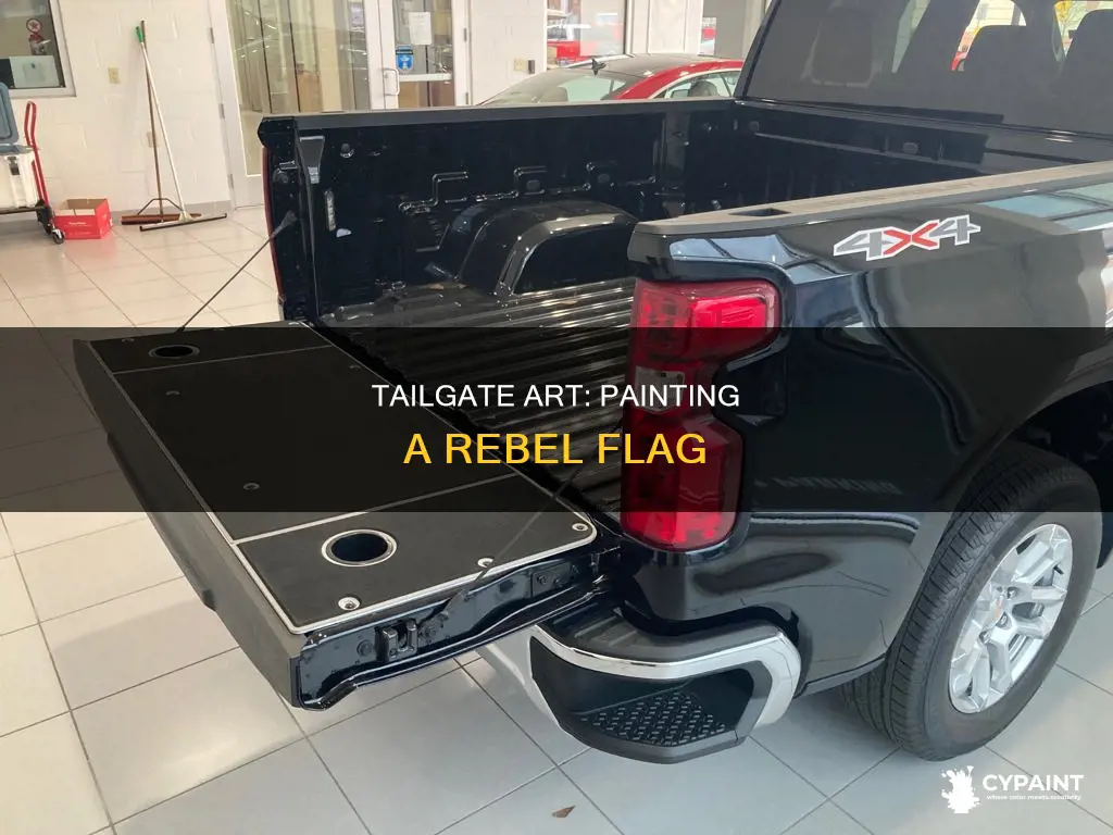 how to paint a rebel flag on a tailgate