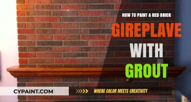 Transforming Red Brick: Painting a Fireplace & Grout