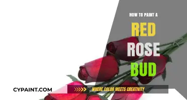 Mastering the Art of Painting a Vibrant Red Rose Bud
