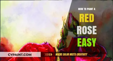 Simple Steps to Paint a Vibrant Red Rose Effortlessly