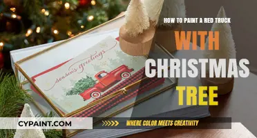 Painting a Festive Red Truck: A Christmas Tree Guide