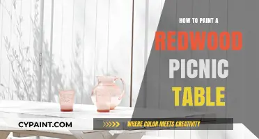 Revitalize Your Outdoor Space: Painting a Redwood Picnic Table Guide