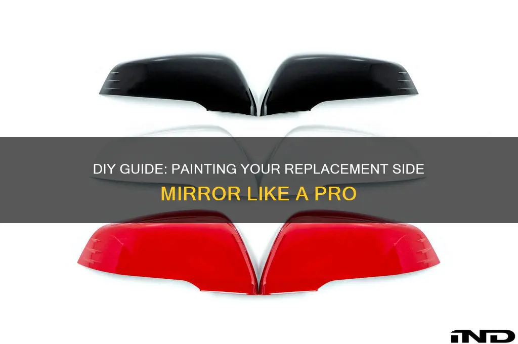 how to paint a replacement side mirror