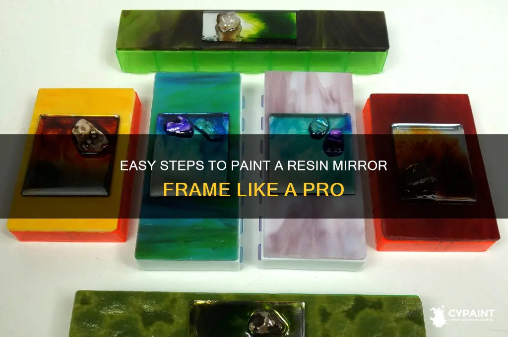 how to paint a resin mirror frame
