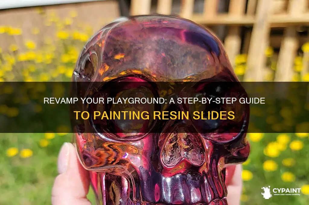 how to paint a resin playground slide