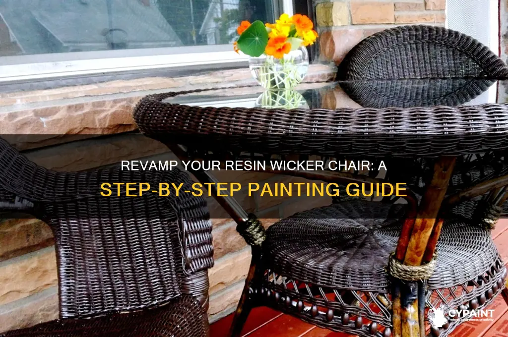 how to paint a resin wicker chair