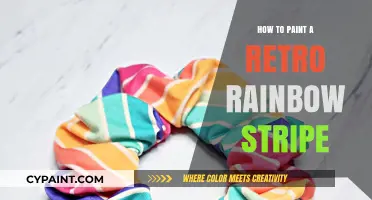 Revive Retro Charm: Painting a Vibrant Rainbow Stripe Step-by-Step