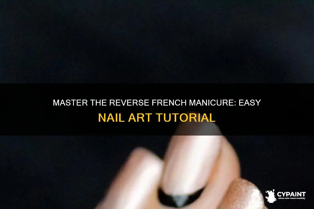 how to paint a reverse french manicure