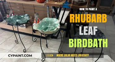 Create a Rhubarb Leaf Birdbath: Step-by-Step Painting Guide