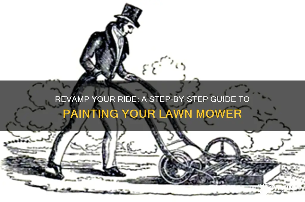 how to paint a riding lawn mower