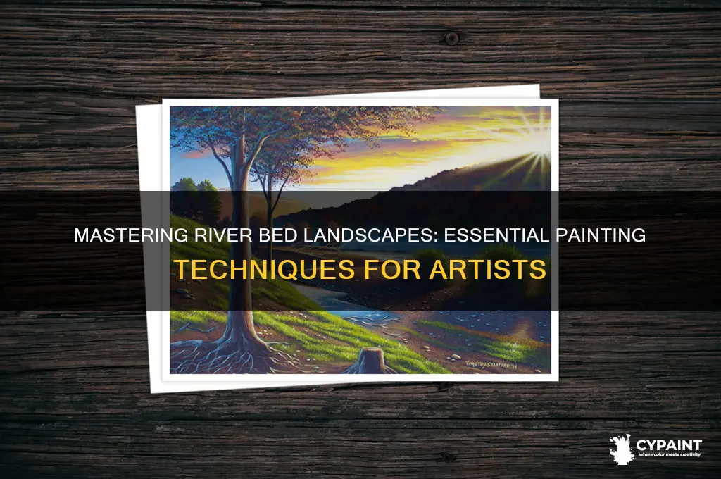 how to paint a river bed landscape