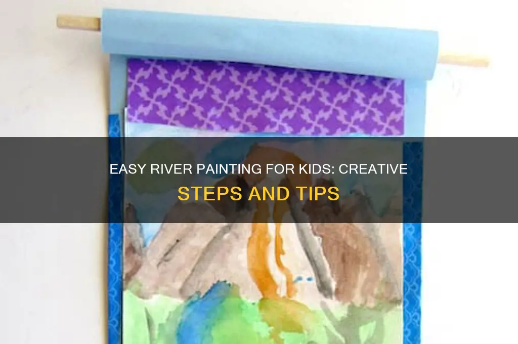 how to paint a river for kids