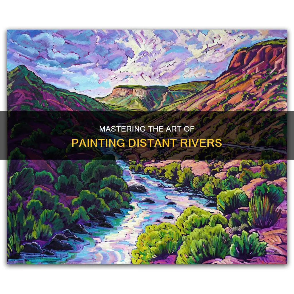 how to paint a river going into the distance