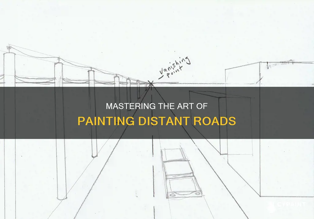 how to paint a road going into the distance