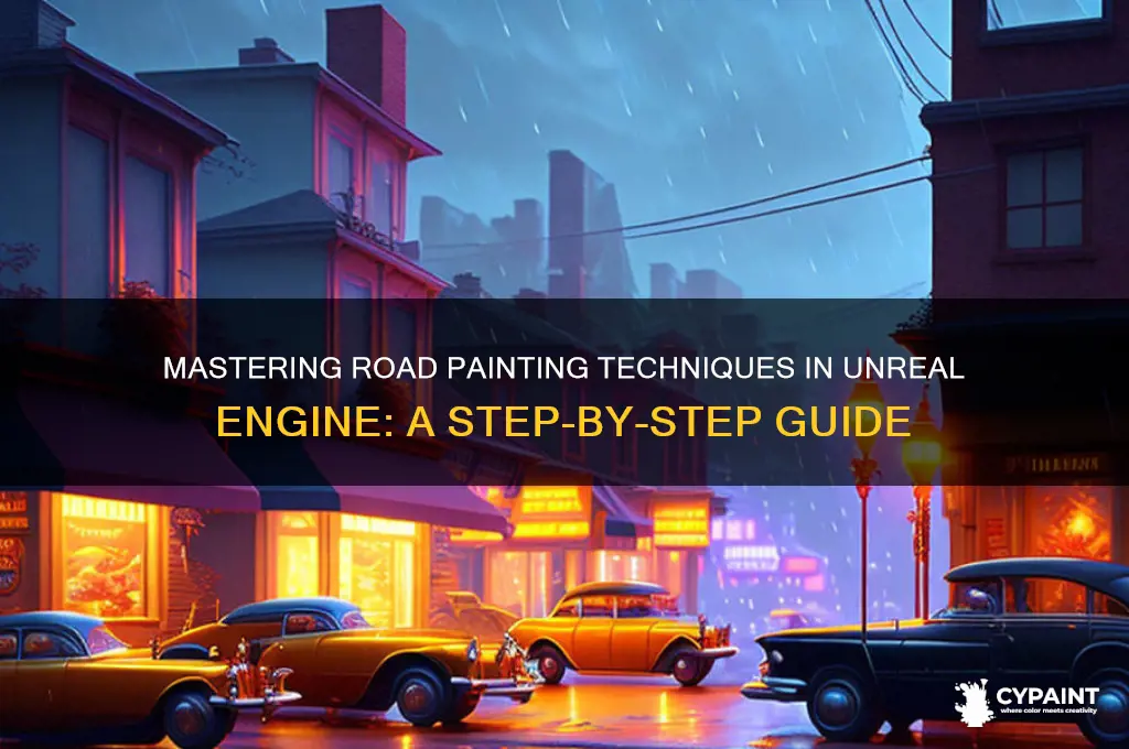 how to paint a road in unreal