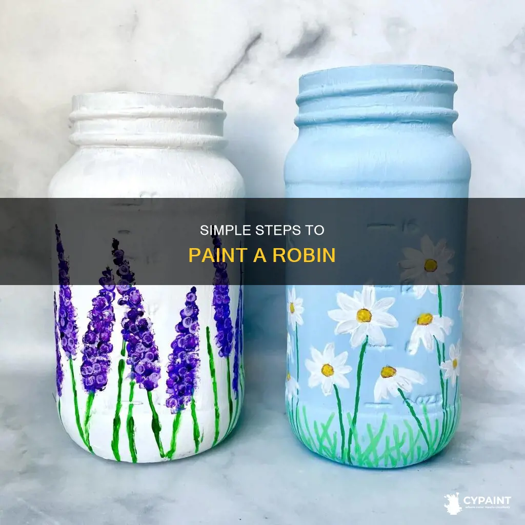 how to paint a robin in 8 easy steps