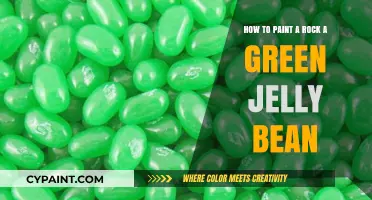 The Sweet Art of Painting Rocks as Green Jelly Beans
