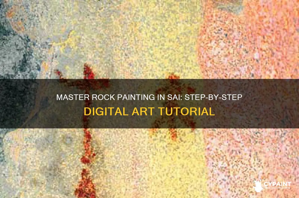 how to paint a rock in sai