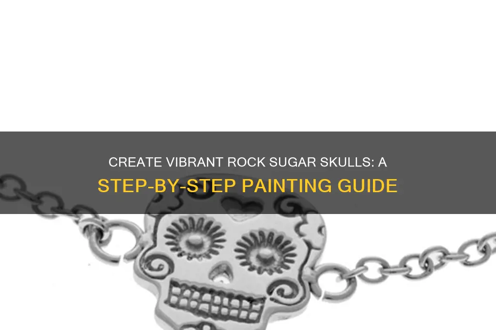 how to paint a rock sugar skull