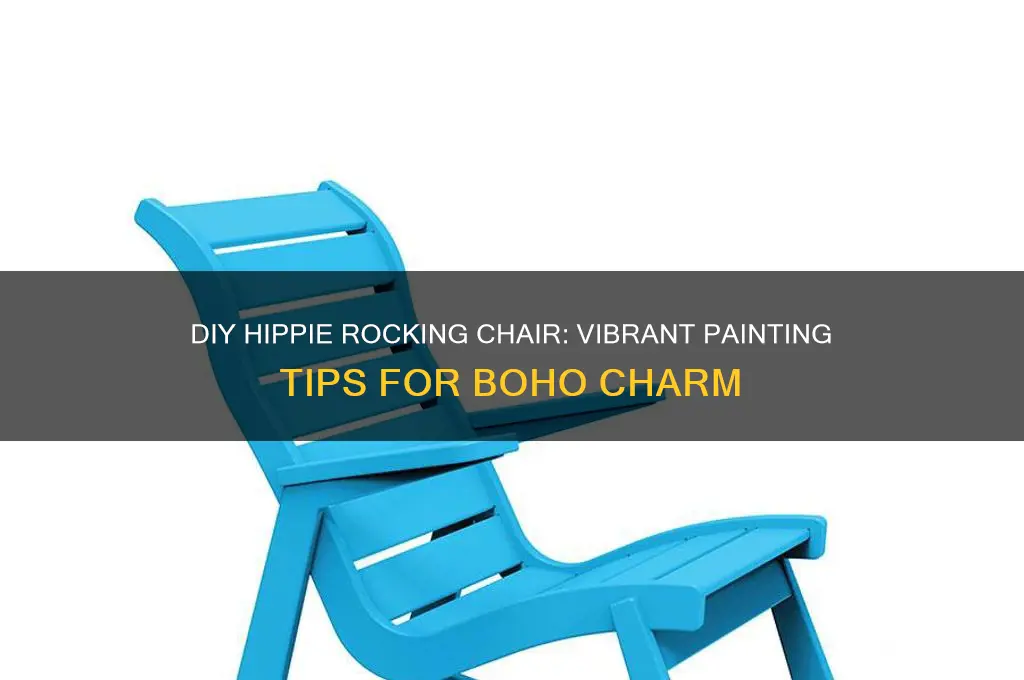 how to paint a rocking chair hippie