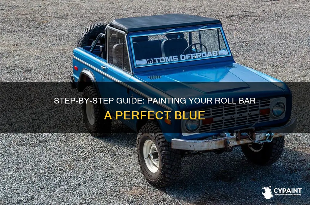 how to paint a roll bar blue