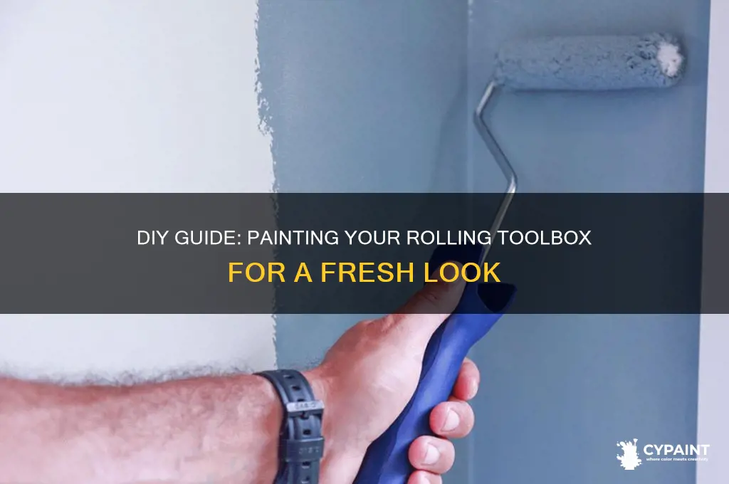 how to paint a rolling tool box