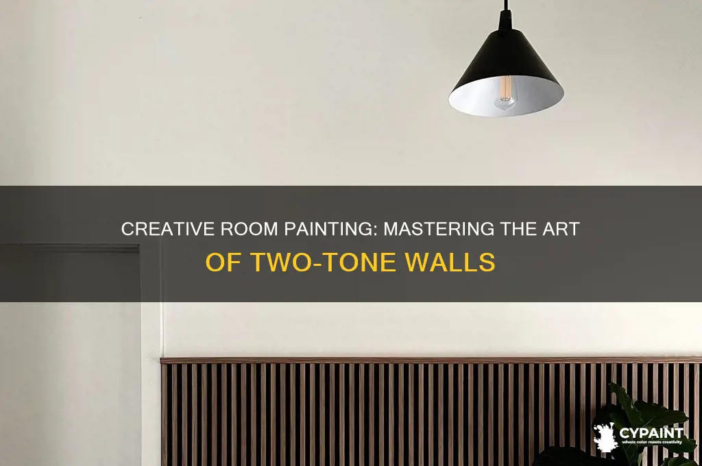 how to paint a room 2 colours