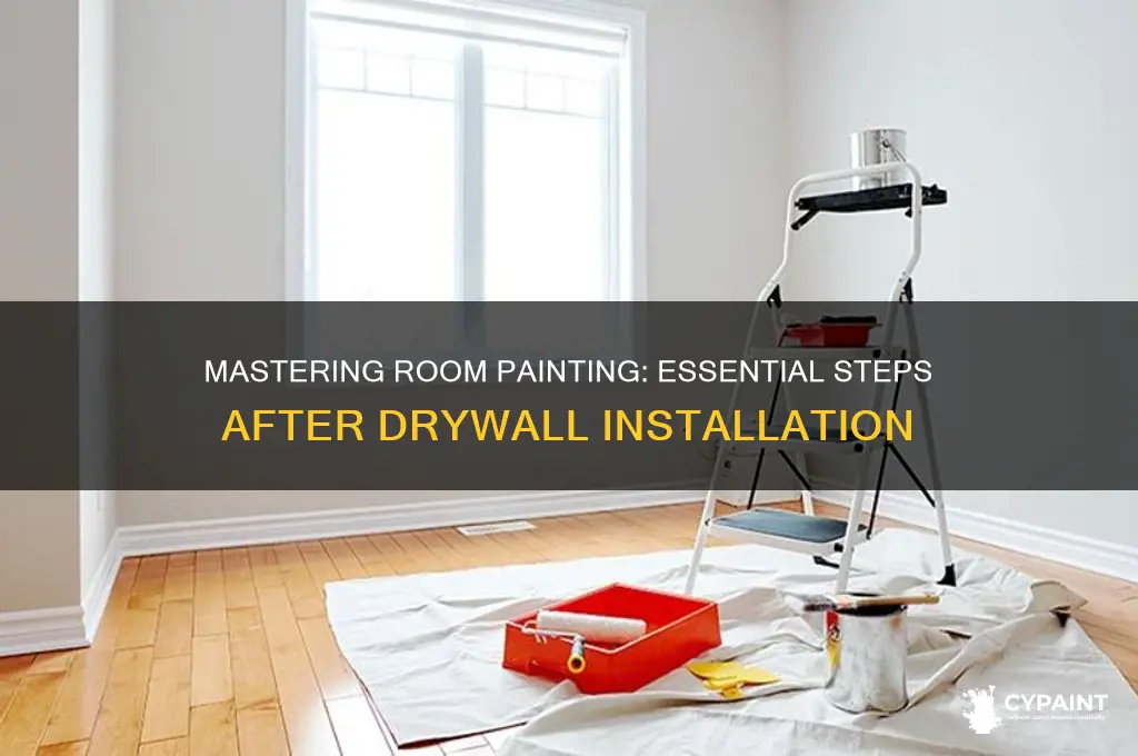 how to paint a room after drywall