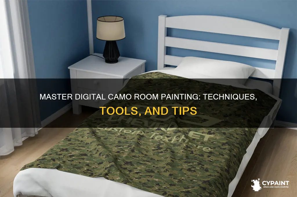 how to paint a room digital camo