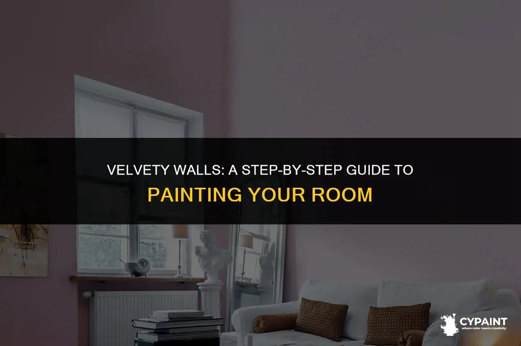 how to paint a room giving it a velvety look