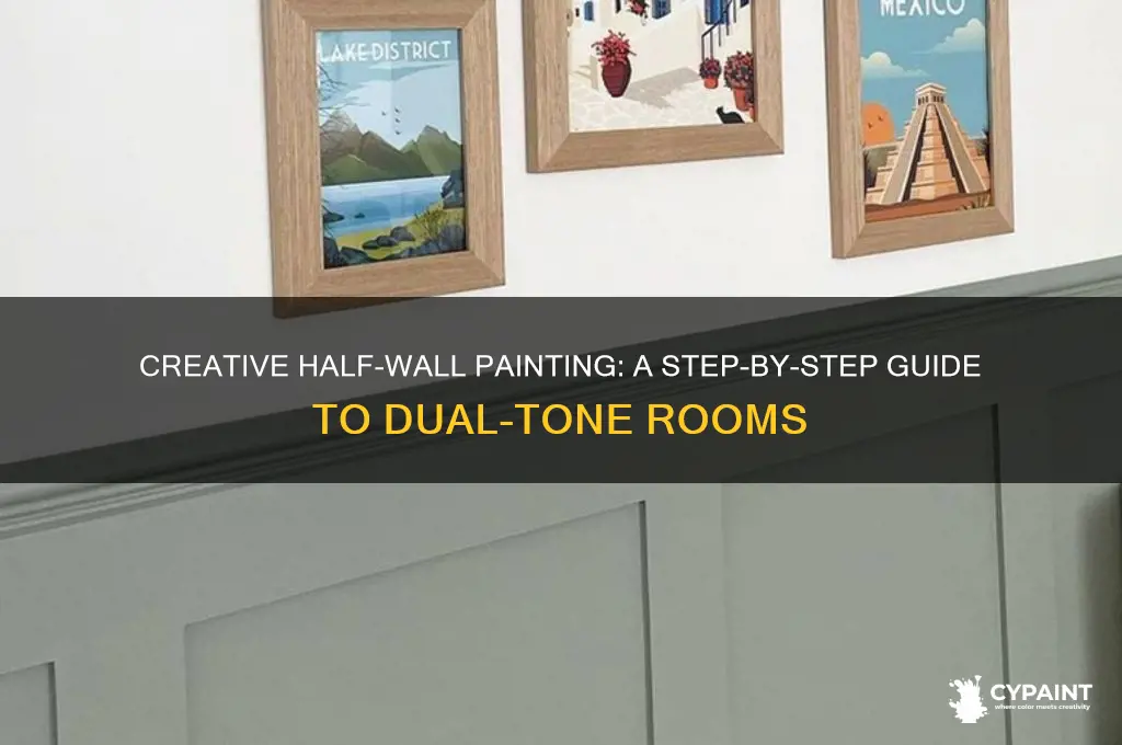 how to paint a room half and half