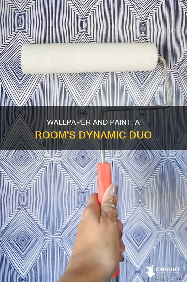 how to paint a room half covered in wallpaper