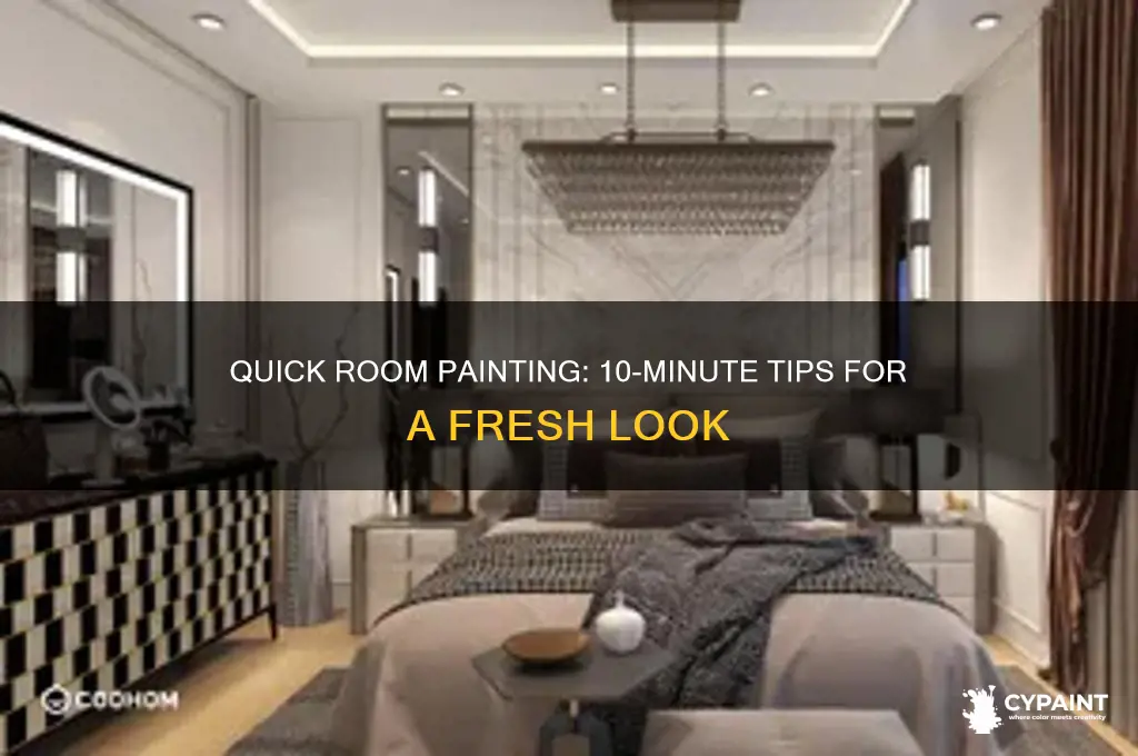 how to paint a room in 10 minutes