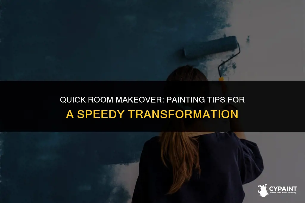 how to paint a room in less than 10 minutes