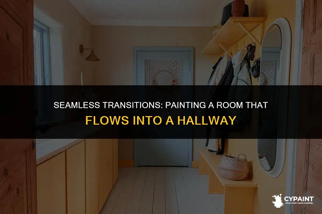 how to paint a room that goes into a hallway