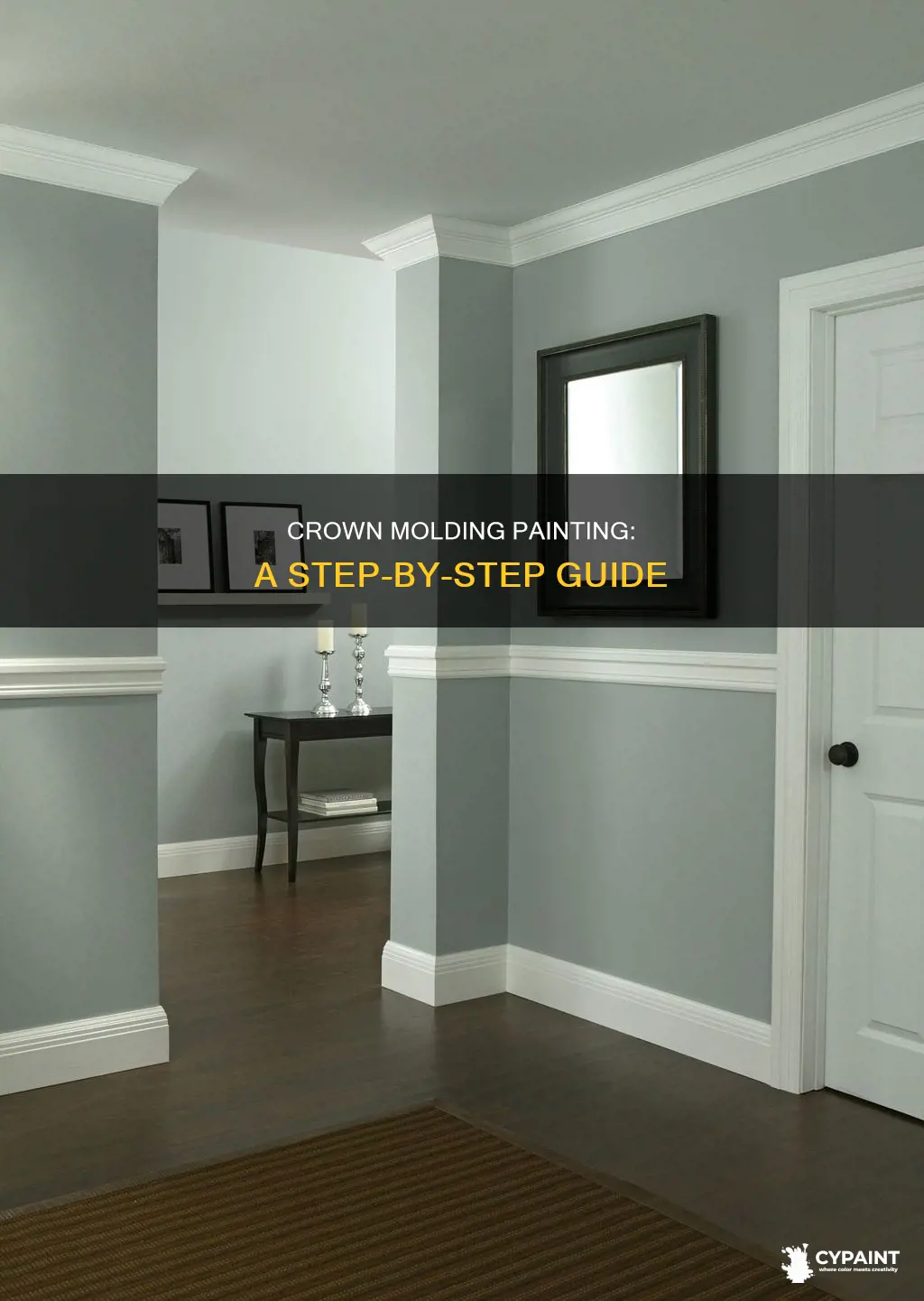 how to paint a room that has crown molding
