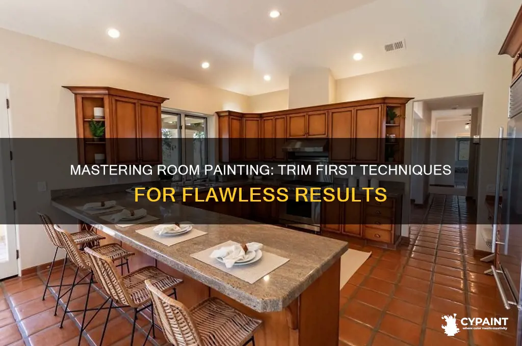 how to paint a room trim first