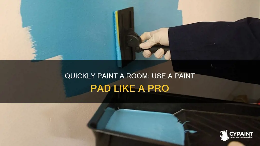 how to paint a room with a paint pad