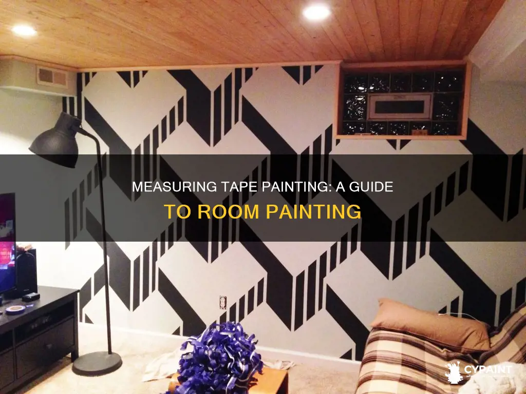 how to paint a room with a tape measuring