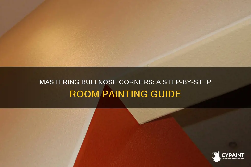 how to paint a room with bullnose corner