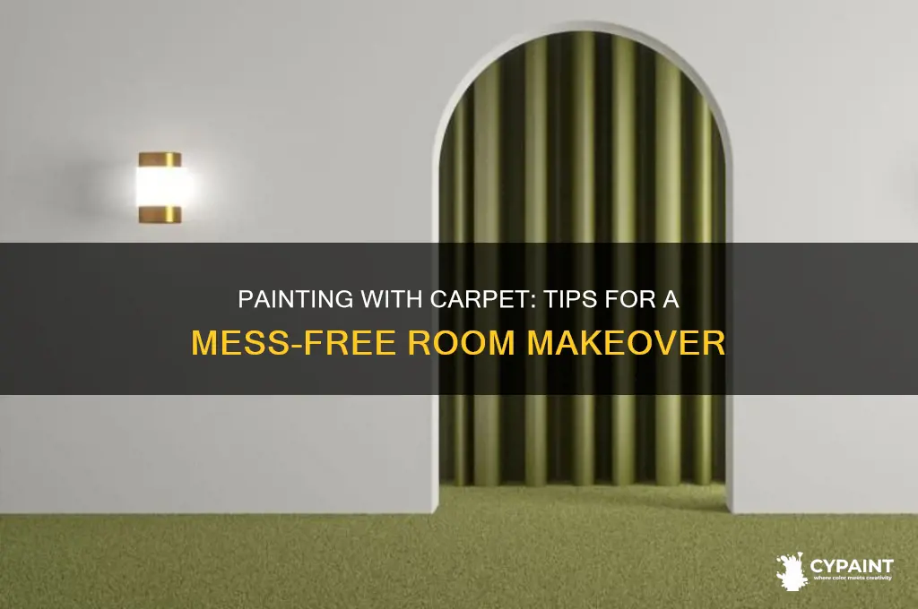 how to paint a room with carpet