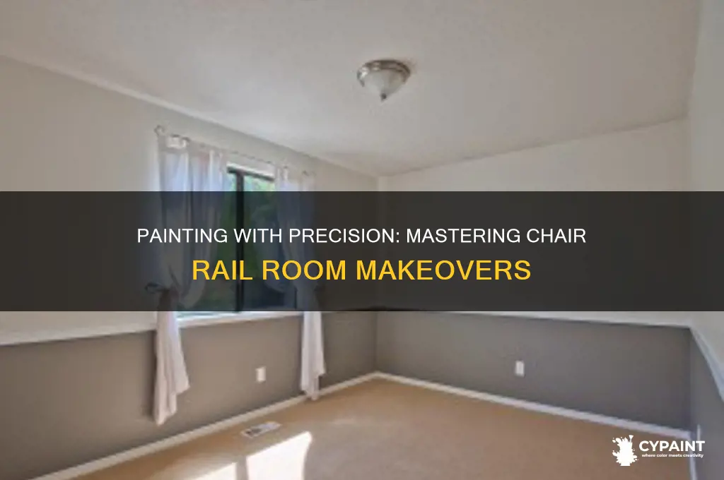 how to paint a room with chair rail