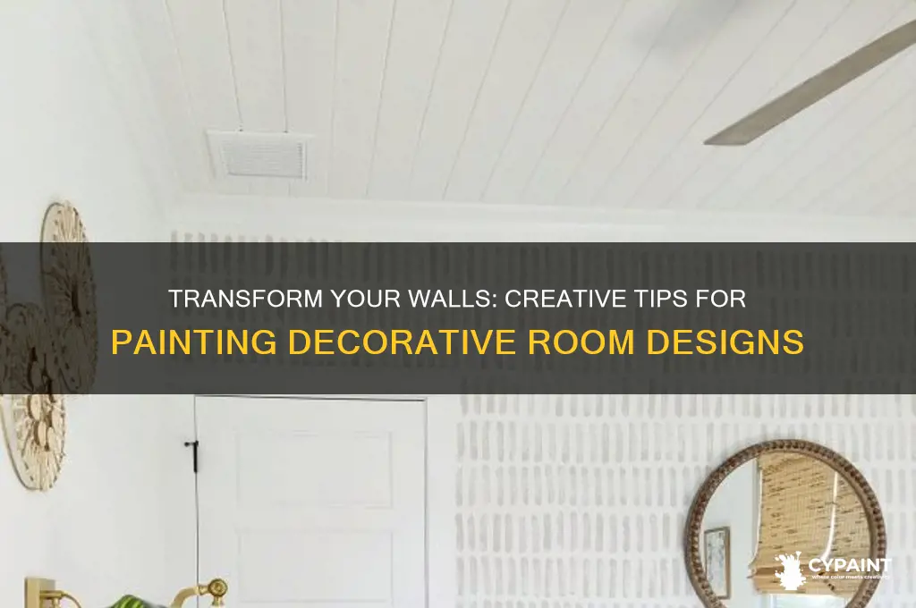 how to paint a room with decorative designs