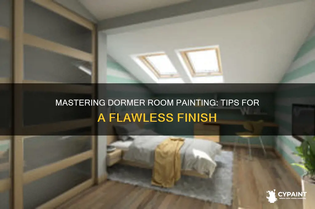 how to paint a room with dormers