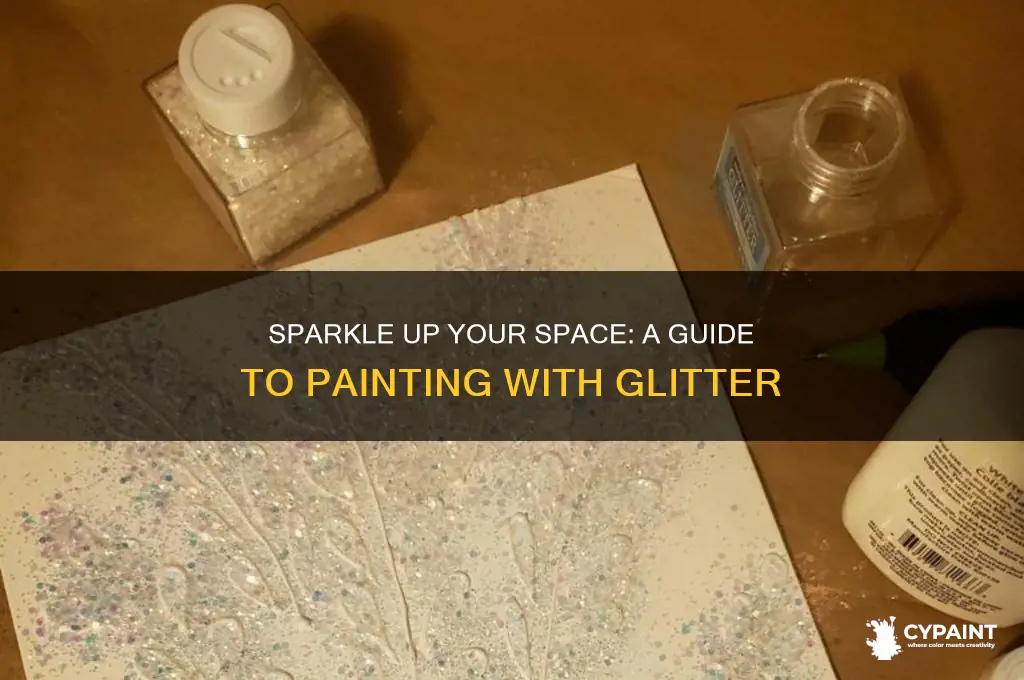 how to paint a room with glitter