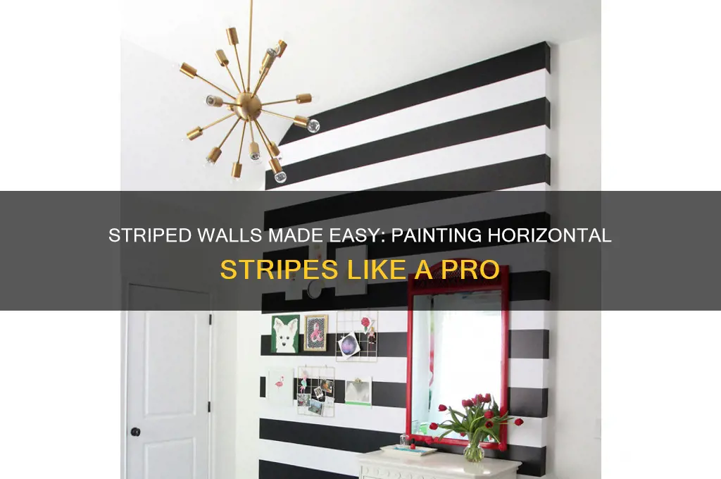 how to paint a room with horizontal stripes