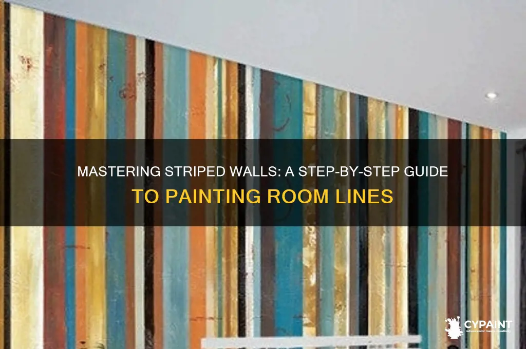 how to paint a room with lines
