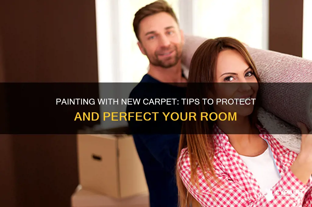 how to paint a room with new carpet