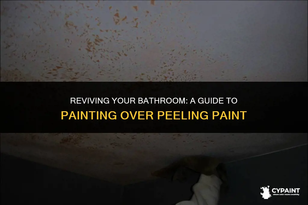 how to paint a room with peeling paint in bathroom