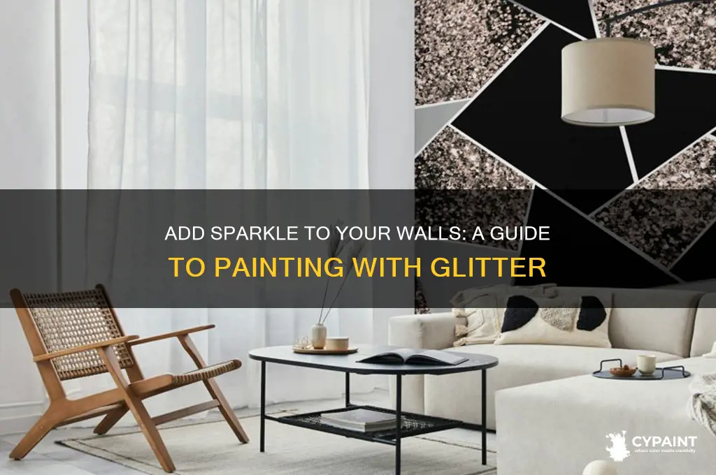 how to paint a room with sparkles